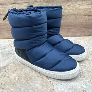 Ross Snow Las Vegas Winter Puff Boot Navy Mens US 12 EU 45 Made In Italy NIB
